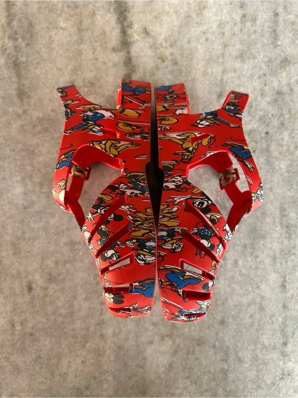 Mini Melissa x Disney Red Mickey Kids Jelly Sandals Size 10
